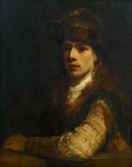 Young man with fur cap Young man with fur cap