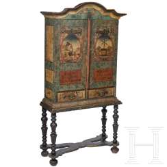 Extraordinary baroque cabinet as a guild cabinet for tanners, German, 18th century Extraordinary baroque cabinet as a guild cabinet for tanners, German, 18th century