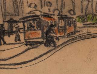 ERNST LUDWIG KIRCHNER 1880 Aschaffenburg - 1938 Frauenkirch / Davos ELECTRIC RAILWAY ERNST LUDWIG KIRCHNER 1880 Aschaffenburg - 1938 Frauenkirch / Davos ELECTRIC RAILWAY