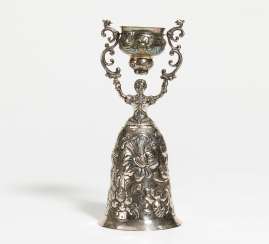 Large historism silver wedding cup with gilt interior Large historism silver wedding cup with gilt interior