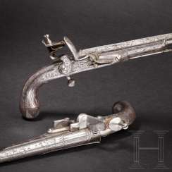 A Pair of Scottish all-metal flintlock pistols, Thomas Murdoch, around 1750 A Pair of Scottish all-metal flintlock pistols, Thomas Murdoch, around 1750