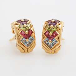 BULGARI clip earrings m. Color gemstones BULGARI clip earrings m. Color gemstones