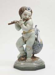 Grand-Ducal majolica manufactory Karlsruhe, the Duke, in 1917, Ludwig Vierthaler . Flute player Grand-Ducal majolica manufactory Karlsruhe, the Duke, in 1917, Ludwig Vierthaler . Flute player