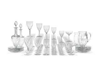 A BACCARAT 'GENOVA' PATTERN CUT-GLASS PART TABLE-SERVICE A BACCARAT 'GENOVA' PATTERN CUT-GLASS PART TABLE-SERVICE