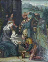 Flemish master of the 16th century. Century (?), The adoration of the Magi Flemish master of the 16th century. Century (?), The adoration of the Magi