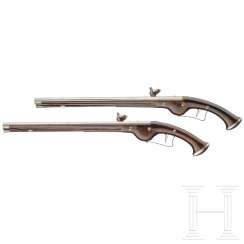 En Pair of long military wheel-lock pistols, the Netherlands, around 1650 En Pair of long military wheel-lock pistols, the Netherlands, around 1650