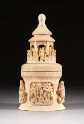 TEMPLE REPRESENTATION FROM IVORY China TEMPLE REPRESENTATION FROM IVORY China