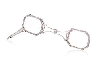 EARLY 20TH CENTURY DIAMOND LORGNETTES, CARTIER EARLY 20TH CENTURY DIAMOND LORGNETTES, CARTIER