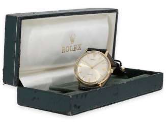Watch: vintage Rolex oyster Royal Precision men's watch Ref. 9708 in rare 18K gold version with original box, built in 1959 Watch: vintage Rolex oyster Royal Precision men's watch Ref. 9708 in rare 18K gold version with original box, built in 1959