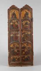 Wing of a folding polyptych iconostasis Wing of a folding polyptych iconostasis