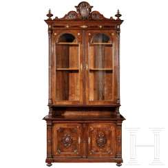 King Ludwig II of Bavaria - large bookcase from the library of one of the family castles, around 1860/70 King Ludwig II of Bavaria - large bookcase from the library of one of the family castles, around 1860/70