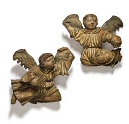 A Couple Of Angels, Swabia, In The Middle Of 16. Century A Couple Of Angels, Swabia, In The Middle Of 16. Century