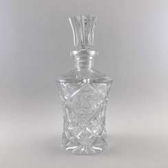 Antique carafe, decanter, bottle, England, Crystal, late 19th century, handmade Antique carafe, decanter, bottle, England, Crystal, late 19th century, handmade