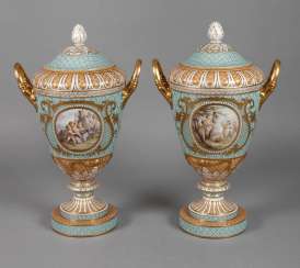 KPM Berlin Pair of ornamental vases KPM Berlin Pair of ornamental vases