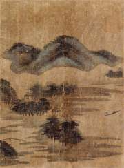 Four anonymous album leaves with landscape scenes Four anonymous album leaves with landscape scenes