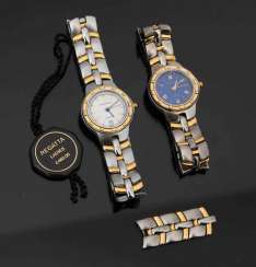 MUG-TREES, Two ladies watches, quartz, Mod. No 2614KL1892/ no 2615KL2155. MUG-TREES, Two ladies watches, quartz, Mod. No 2614KL1892/ no 2615KL2155.