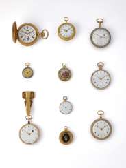 A GROUP OF TEN GOLD POCKET WATCHES A GROUP OF TEN GOLD POCKET WATCHES