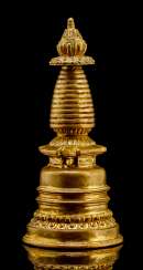 Fire-gilded Stupa made of Bronze Fire-gilded Stupa made of Bronze