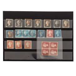Great Britain - Queen Victoria, lot of extra class, starting with 7 x Black Penny Great Britain - Queen Victoria, lot of extra class, starting with 7 x Black Penny