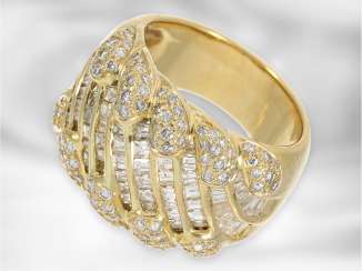 Anneau: exclusif, autrement très cher Diamant/Diamant-Goldschmiedering, probablement la Pièce de l'or Jaune 18 carats, 2,21 ct Brillant de haute Qualité Anneau: exclusif, autrement très cher Diamant/Diamant-Goldschmiedering, probablement la Pièce de l'or Jaune 18 carats, 2,21 ct Brillant de haute Qualité