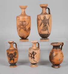 Five black-figure lekyths Five black-figure lekyths