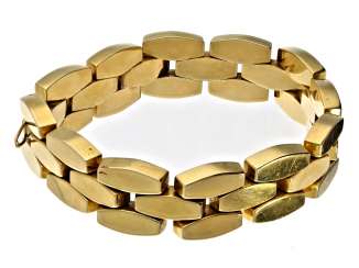 Bracelet: attractive vintage wrought gold bracelet, 18K Gold Bracelet: attractive vintage wrought gold bracelet, 18K Gold
