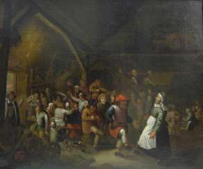 Victor Mahu (attr.), Lively Dutch tavern scene Victor Mahu (attr.), Lively Dutch tavern scene