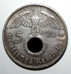 5 REICHSMARK 1938 5 REICHSMARK 1938
