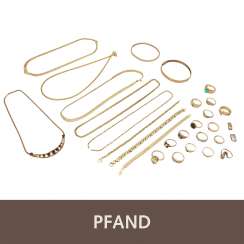 PLANE AUCTION - 1 miscellaneous jewelry, (6 rings, 2 bracelets, 4 coll PLANE AUCTION - 1 miscellaneous jewelry, (6 rings, 2 bracelets, 4 coll