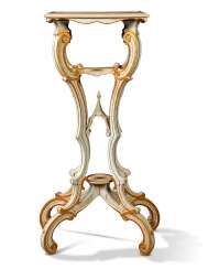 A GEORGE II WHITE-PAINTED AND PARCEL-GILT STAND A GEORGE II WHITE-PAINTED AND PARCEL-GILT STAND