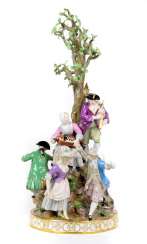 Meissen gardener figure group 1850 Meissen gardener figure group 1850