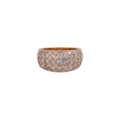 Ring with brilliant-cut diamonds, together approx. 1,70 ct, Ring with brilliant-cut diamonds, together approx. 1,70 ct,