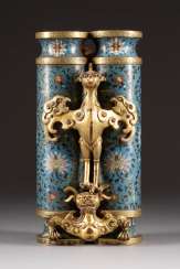 CLOISONNÉ-DOPPELVASE China CLOISONNÉ-DOPPELVASE China