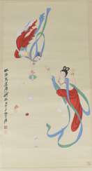 Hanging Scroll With Painting Hanging Scroll With Painting