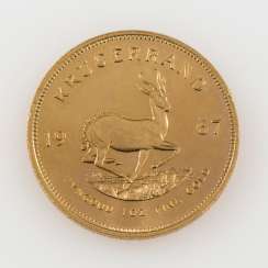 South Africa /GOLD - Krugerrands 1. Born in 1967, South Africa /GOLD - Krugerrands 1. Born in 1967,