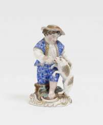 Moscow, 1. Half of the 19th century. Century, The Manufactory Alexander Popoff . Shepherd boy with a dog Moscow, 1. Half of the 19th century. Century, The Manufactory Alexander Popoff . Shepherd boy with a dog