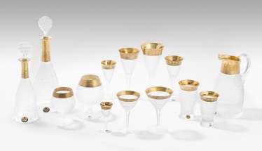 "Splendid" glasses service, Moser "Splendid" glasses service, Moser