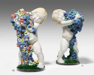 Putto with grapes, Michael Powolny Putto with grapes, Michael Powolny