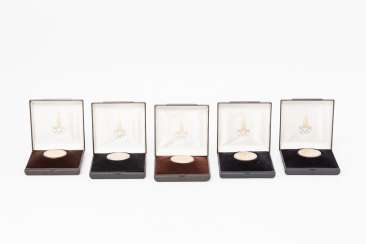 Russland/Gold - 5 x 100 Rubel Olympiade 1980, Russland/Gold - 5 x 100 Rubel Olympiade 1980,
