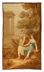 Tapisserie-Fragment mit mythologischer Szene Tapisserie-Fragment mit mythologischer Szene
