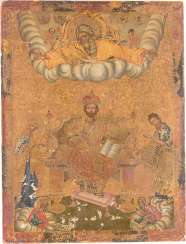 RARE AND LARGE MELKITISCHE ICON WITH THE DEESIS RARE AND LARGE MELKITISCHE ICON WITH THE DEESIS