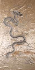 Seidenstickerei mit Luftdrachen China Seidenstickerei mit Luftdrachen China
