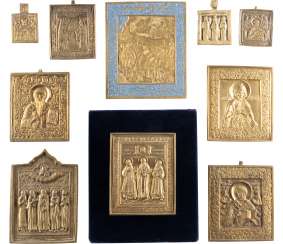 COLLECTION DE DIX BRONZE ICÔNES SÉLECTIONNÉES SAINT COLLECTION DE DIX BRONZE ICÔNES SÉLECTIONNÉES SAINT