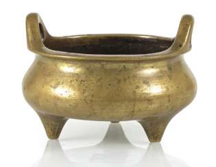 Incense burner in the Form of a 'thing' on three short legs Incense burner in the Form of a 'thing' on three short legs
