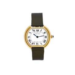 CARTIER PARIS VENDOME TONNEAU: Orologio da polso da uomo in oro 18K con deployant in oro CARTIER PARIS VENDOME TONNEAU: Orologio da polso da uomo in oro 18K con deployant in oro