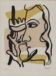 Fernand Léger - Profile to the Flower. Two Women. 1948 Fernand Léger - Profile to the Flower. Two Women. 1948
