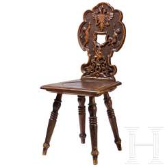 Chair with the imperial coat of arms, 19th century Chair with the imperial coat of arms, 19th century