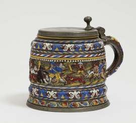 Hunting Jug , Creussen, 2. Half of the 17. Century Hunting Jug , Creussen, 2. Half of the 17. Century