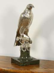 Rare silver hawk as a drinking vessel. Rare silver hawk as a drinking vessel.