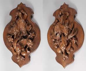Two hunting wall plates Two hunting wall plates